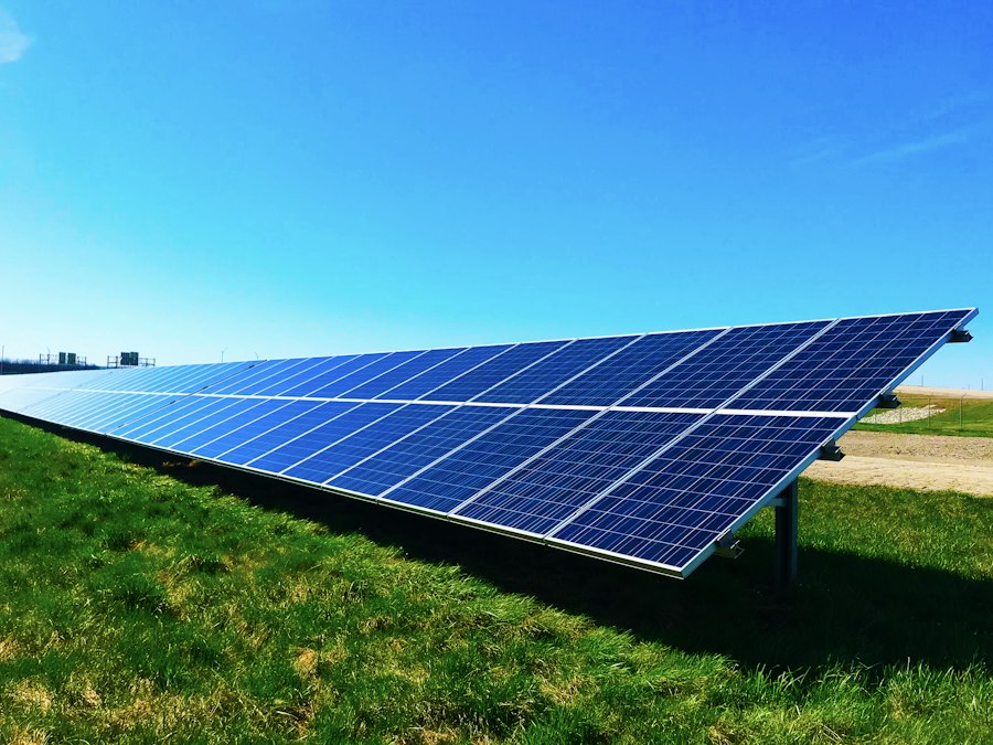 Blue solar module surface, representative image and not a Sirius PV product